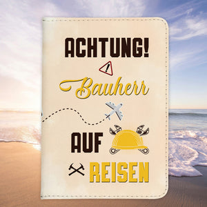 Bauherr Geschenk Reisepasshülle Männer Reisen Pass Etui Cover Organizer Sommer Urlaub Gadgets Kunst-Leder Berufe Accessoire-Reisepass-Hülle-22Feels