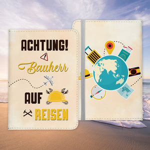 Bauherr Geschenk Reisepasshülle Männer Reisen Pass Etui Cover Organizer Sommer Urlaub Gadgets Kunst-Leder Berufe Accessoire-Reisepass-Hülle-22Feels