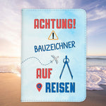 Bauzeichner Geschenk Reisepasshülle Männer Reisen Pass Etui Cover Organizer Sommer Urlaub Gadgets Kunst-Leder Berufe Accessoire-Reisepass-Hülle-22Feels