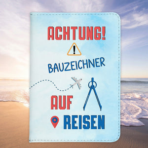 Bauzeichner Geschenk Reisepasshülle Männer Reisen Pass Etui Cover Organizer Sommer Urlaub Gadgets Kunst-Leder Berufe Accessoire-Reisepass-Hülle-22Feels