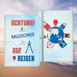 Bauzeichner Geschenk Reisepasshülle Männer Reisen Pass Etui Cover Organizer Sommer Urlaub Gadgets Kunst-Leder Berufe Accessoire-Reisepass-Hülle-22Feels