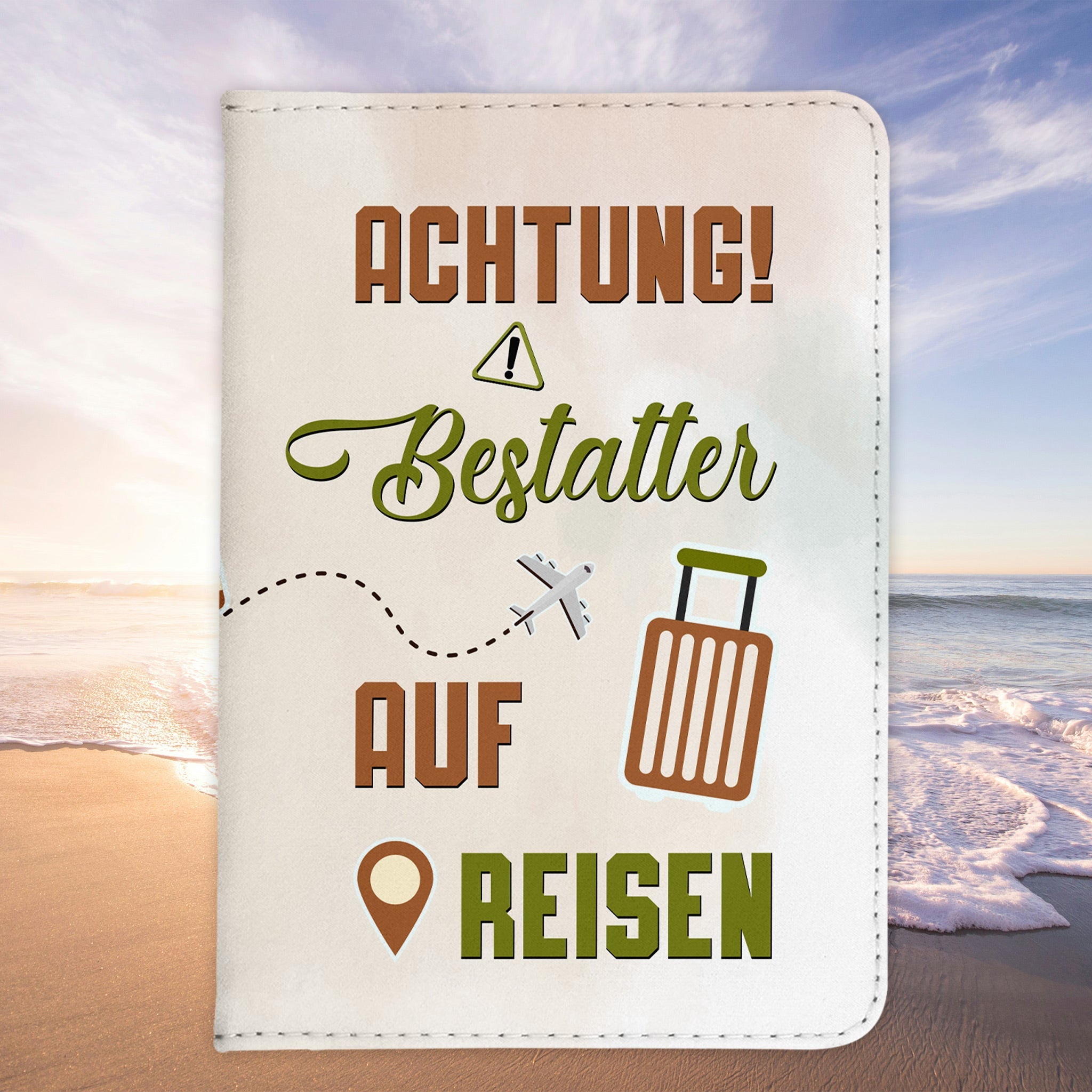 Bestatter Geschenk Reisepasshülle Männer Reisen Pass Etui Cover Organizer Sommer Urlaub Gadgets Kunst-Leder Berufe Accessoire-Reisepass-Hülle-22Feels