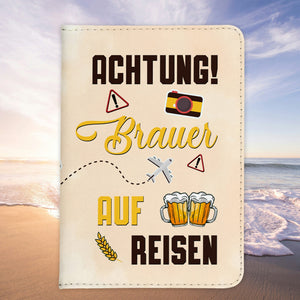 Brauer Geschenk Reisepasshülle Männer Reisen Pass Etui Cover Organizer Sommer Urlaub Gadgets Kunst-Leder Berufe Accessoire-Reisepass-Hülle-22Feels