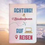 Bürokaufmann Geschenk Reisepasshülle Männer Reisen Pass Etui Cover Organizer Sommer Urlaub Gadgets Kunst-Leder Berufe Accessoire-Reisepass-Hülle-22Feels