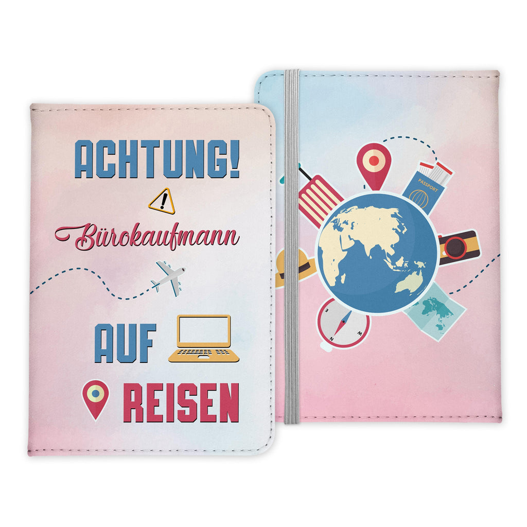 Bürokaufmann Geschenk Reisepasshülle Männer Reisen Pass Etui Cover Organizer Sommer Urlaub Gadgets Kunst-Leder Berufe Accessoire-Reisepass-Hülle-22Feels