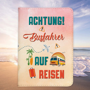 Busfahrer Geschenk Reisepasshülle Männer Reisen Pass Etui Cover Organizer Sommer Urlaub Gadgets Kunst-Leder Berufe Accessoire-Reisepass-Hülle-22Feels