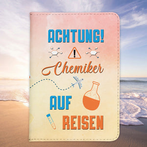 Chemiker Geschenk Reisepasshülle Männer Reisen Pass Etui Cover Organizer Sommer Urlaub Gadgets Kunst-Leder Berufe Accessoire-Reisepass-Hülle-22Feels