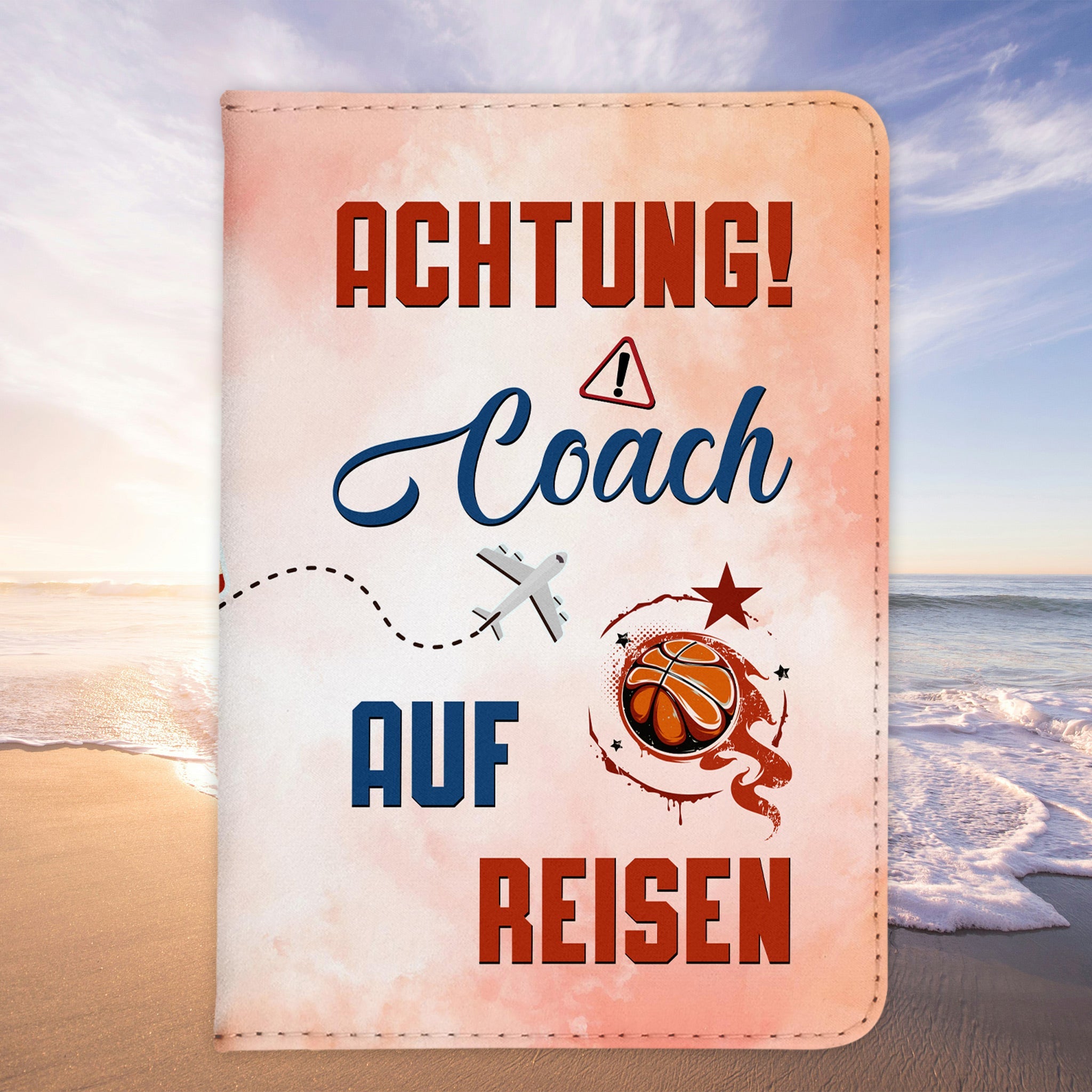 Coach Geschenk Reisepasshülle Männer Reisen Pass Etui Cover Organizer Sommer Urlaub Gadgets Kunst-Leder Berufe Accessoire-Reisepass-Hülle-22Feels