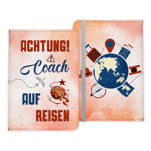 Coach Geschenk Reisepasshülle Männer Reisen Pass Etui Cover Organizer Sommer Urlaub Gadgets Kunst-Leder Berufe Accessoire-Reisepass-Hülle-22Feels