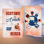 Coach Geschenk Reisepasshülle Männer Reisen Pass Etui Cover Organizer Sommer Urlaub Gadgets Kunst-Leder Berufe Accessoire-Reisepass-Hülle-22Feels