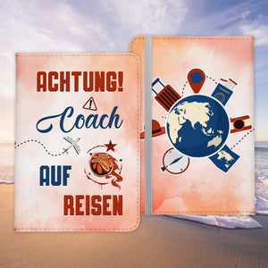 Coach Geschenk Reisepasshülle Männer Reisen Pass Etui Cover Organizer Sommer Urlaub Gadgets Kunst-Leder Berufe Accessoire-Reisepass-Hülle-22Feels