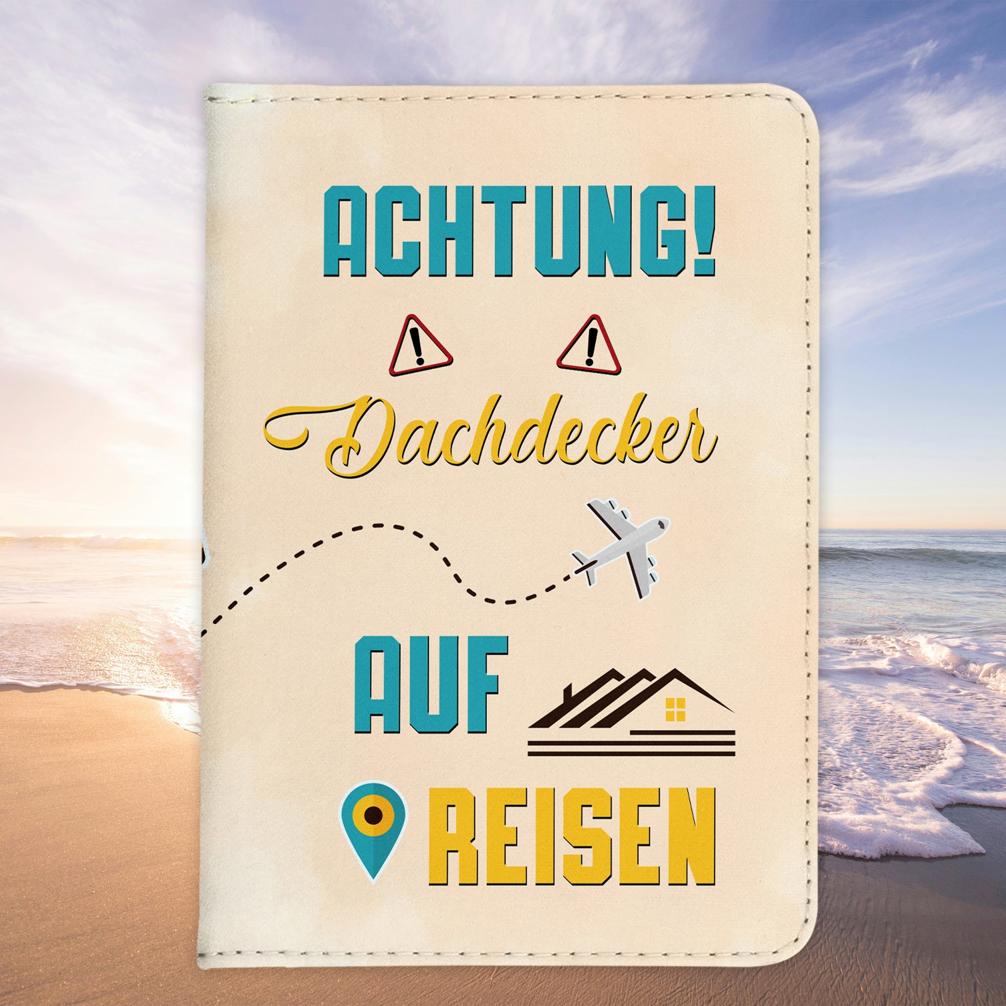 Dachdecker Geschenk Reisepasshülle Männer Reisen Pass Etui Cover Organizer Sommer Urlaub Gadgets Kunst-Leder Berufe Accessoire-Reisepass-Hülle-22Feels