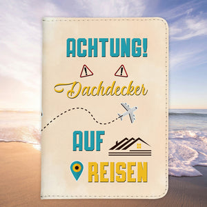 Dachdecker Geschenk Reisepasshülle Männer Reisen Pass Etui Cover Organizer Sommer Urlaub Gadgets Kunst-Leder Berufe Accessoire-Reisepass-Hülle-22Feels