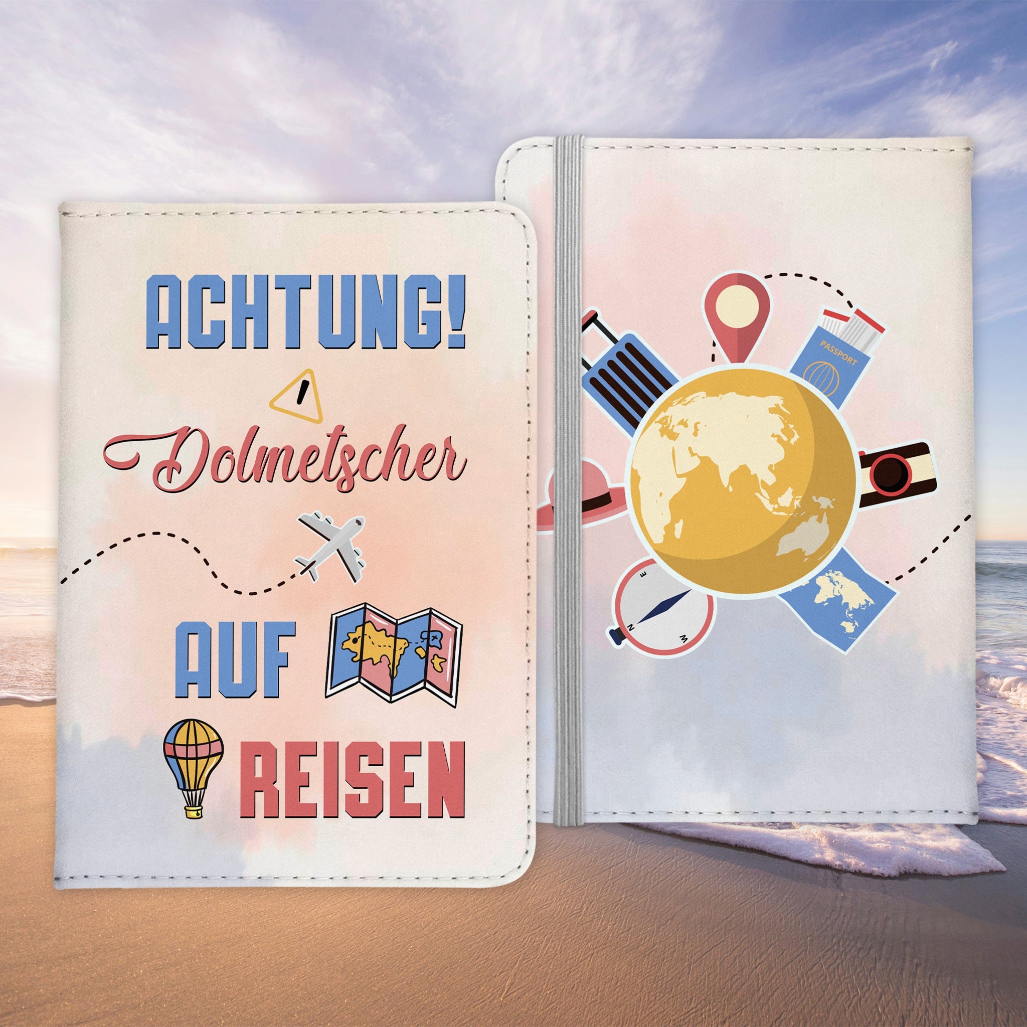 Dolmetscher Geschenk Reisepasshülle Männer Reisen Pass Etui Cover Organizer Sommer Urlaub Gadgets Kunst-Leder Berufe Accessoire-Reisepass-Hülle-22Feels
