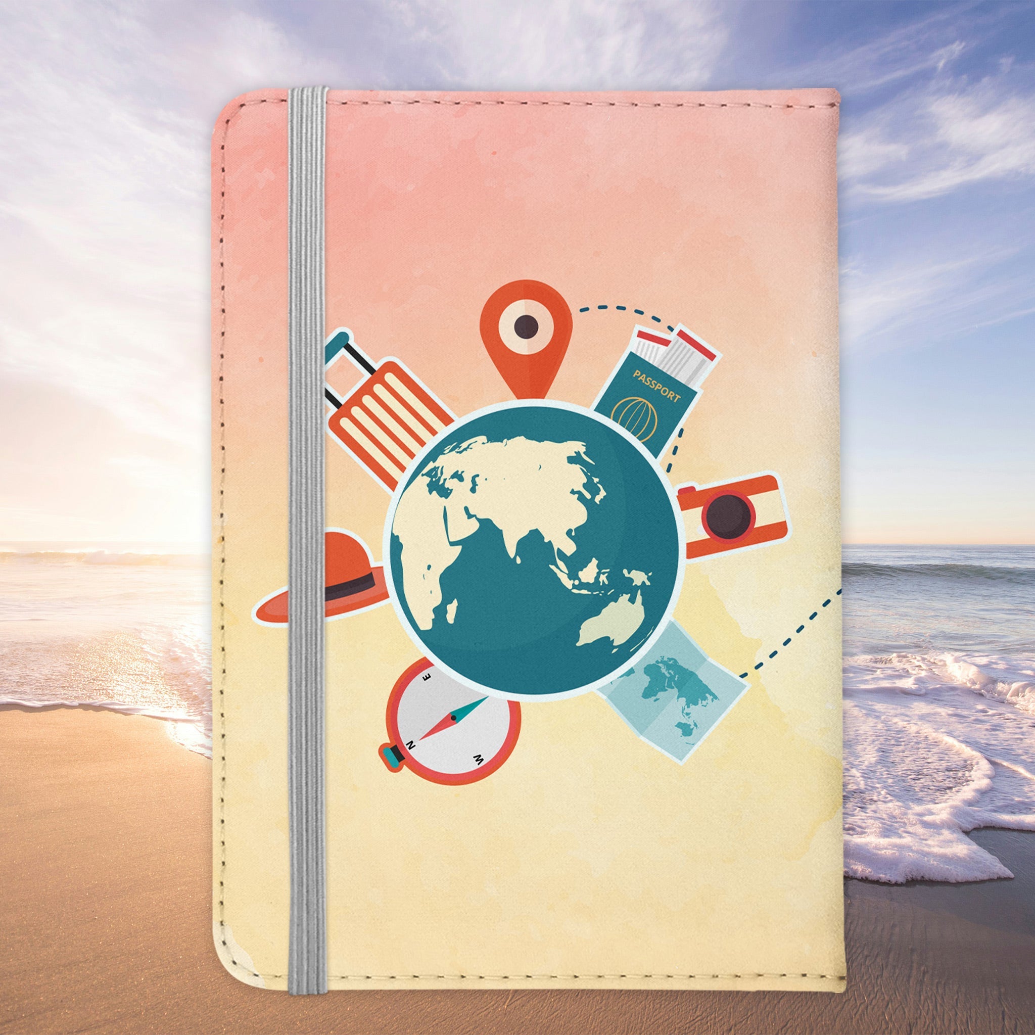 Editor Geschenk Reisepasshülle Männer Reisen Pass Etui Cover Organizer Sommer Urlaub Gadgets Kunst-Leder Berufe Accessoire-Reisepass-Hülle-22Feels