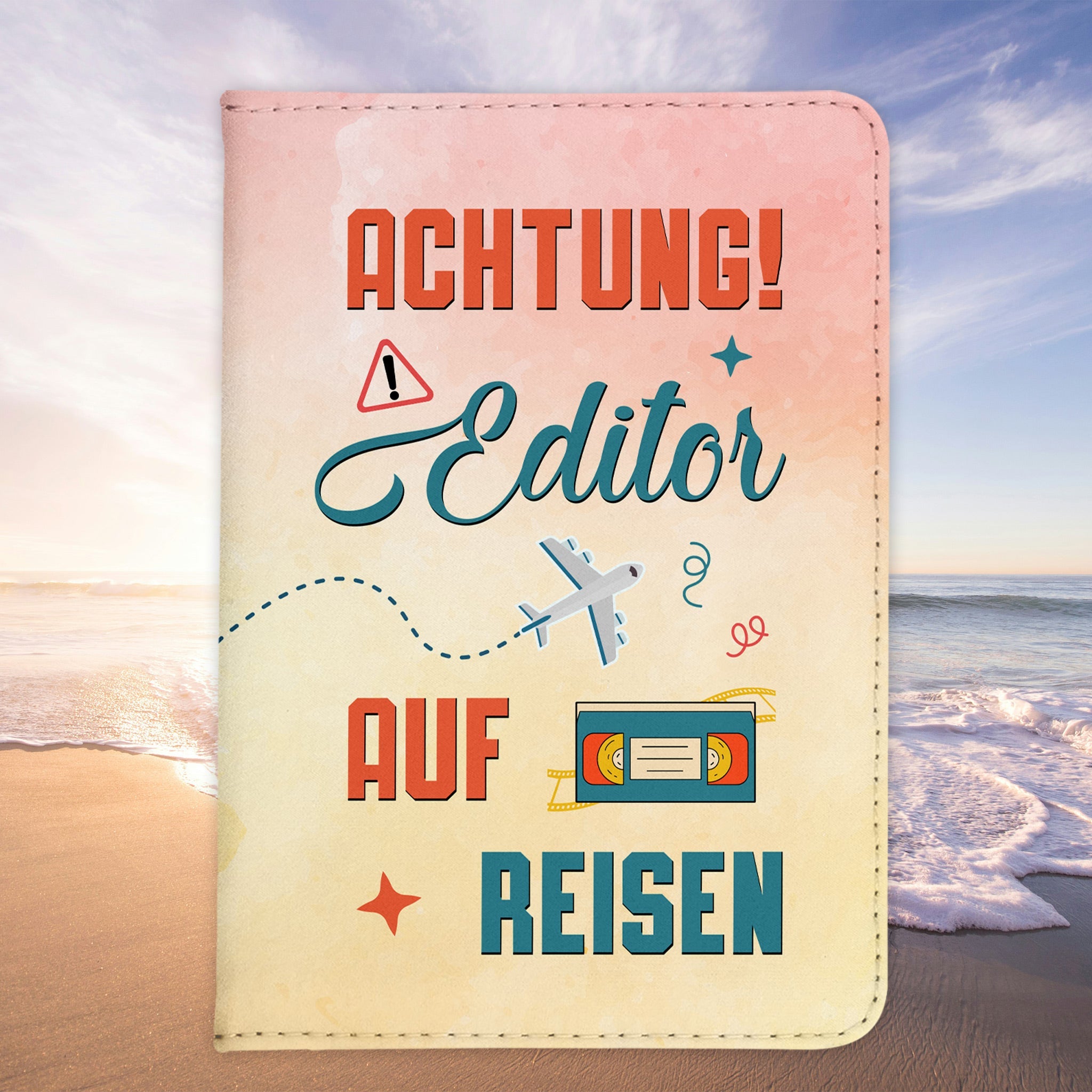 Editor Geschenk Reisepasshülle Männer Reisen Pass Etui Cover Organizer Sommer Urlaub Gadgets Kunst-Leder Berufe Accessoire-Reisepass-Hülle-22Feels