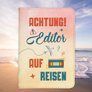 Editor Geschenk Reisepasshülle Männer Reisen Pass Etui Cover Organizer Sommer Urlaub Gadgets Kunst-Leder Berufe Accessoire-Reisepass-Hülle-22Feels
