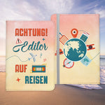 Editor Geschenk Reisepasshülle Männer Reisen Pass Etui Cover Organizer Sommer Urlaub Gadgets Kunst-Leder Berufe Accessoire-Reisepass-Hülle-22Feels