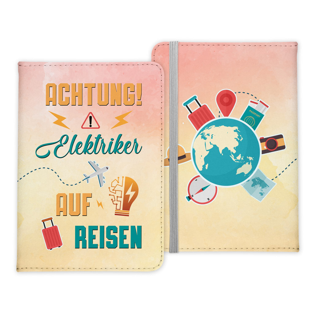 Elektriker Geschenk Reisepasshülle Männer Reisen Pass Etui Cover Organizer Sommer Urlaub Gadgets Kunst-Leder Berufe Accessoire-Reisepass-Hülle-22Feels