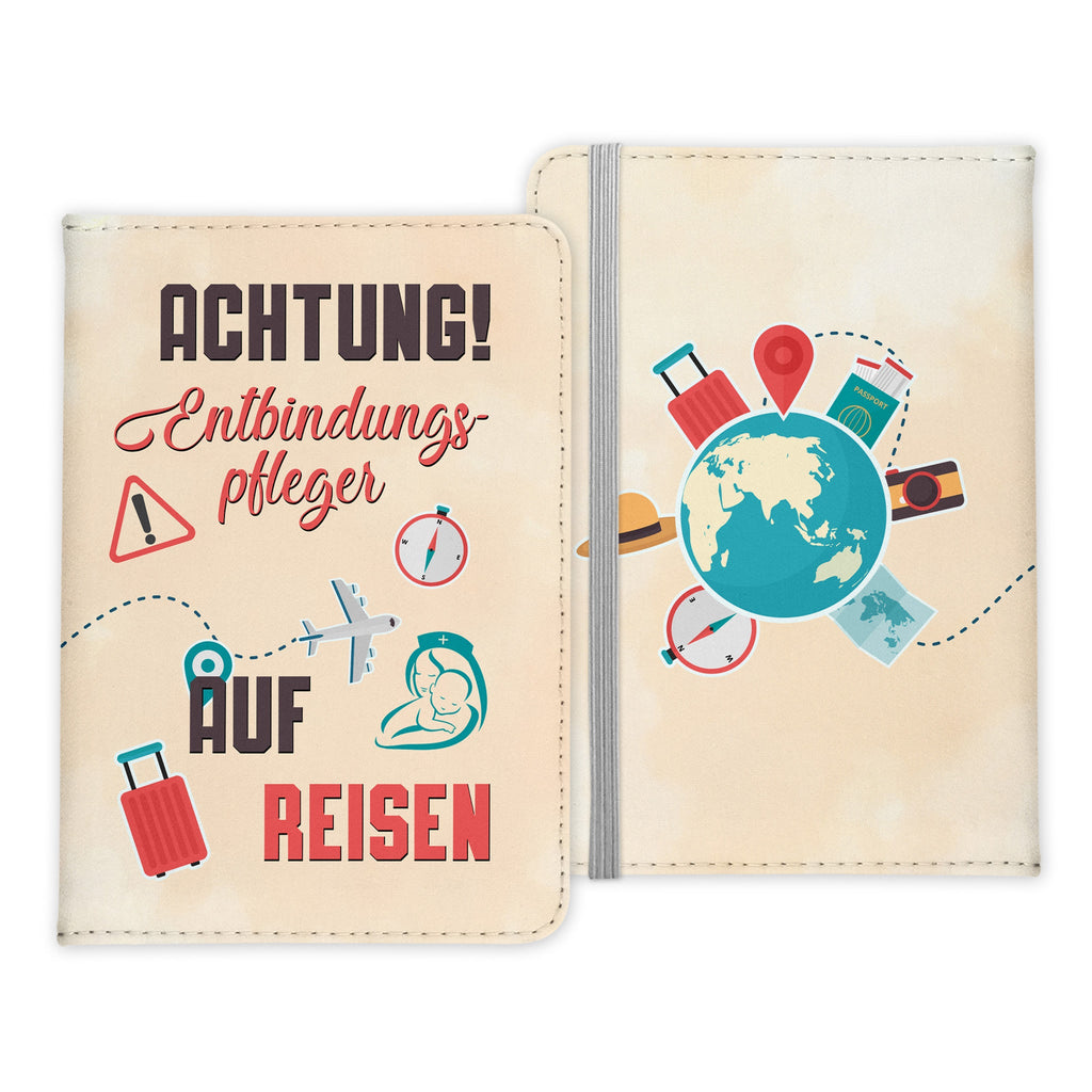 Entbindunfspfleger Geschenk Reisepasshülle Männer Reisen Pass Etui Cover Organizer Sommer Urlaub Gadgets Kunst-Leder Berufe Accessoire-Reisepass-Hülle-22Feels
