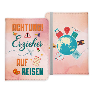 Erzieher Geschenk Reisepasshülle Männer Reisen Pass Etui Cover Organizer Sommer Urlaub Gadgets Kunst-Leder Berufe Accessoire-Reisepass-Hülle-22Feels