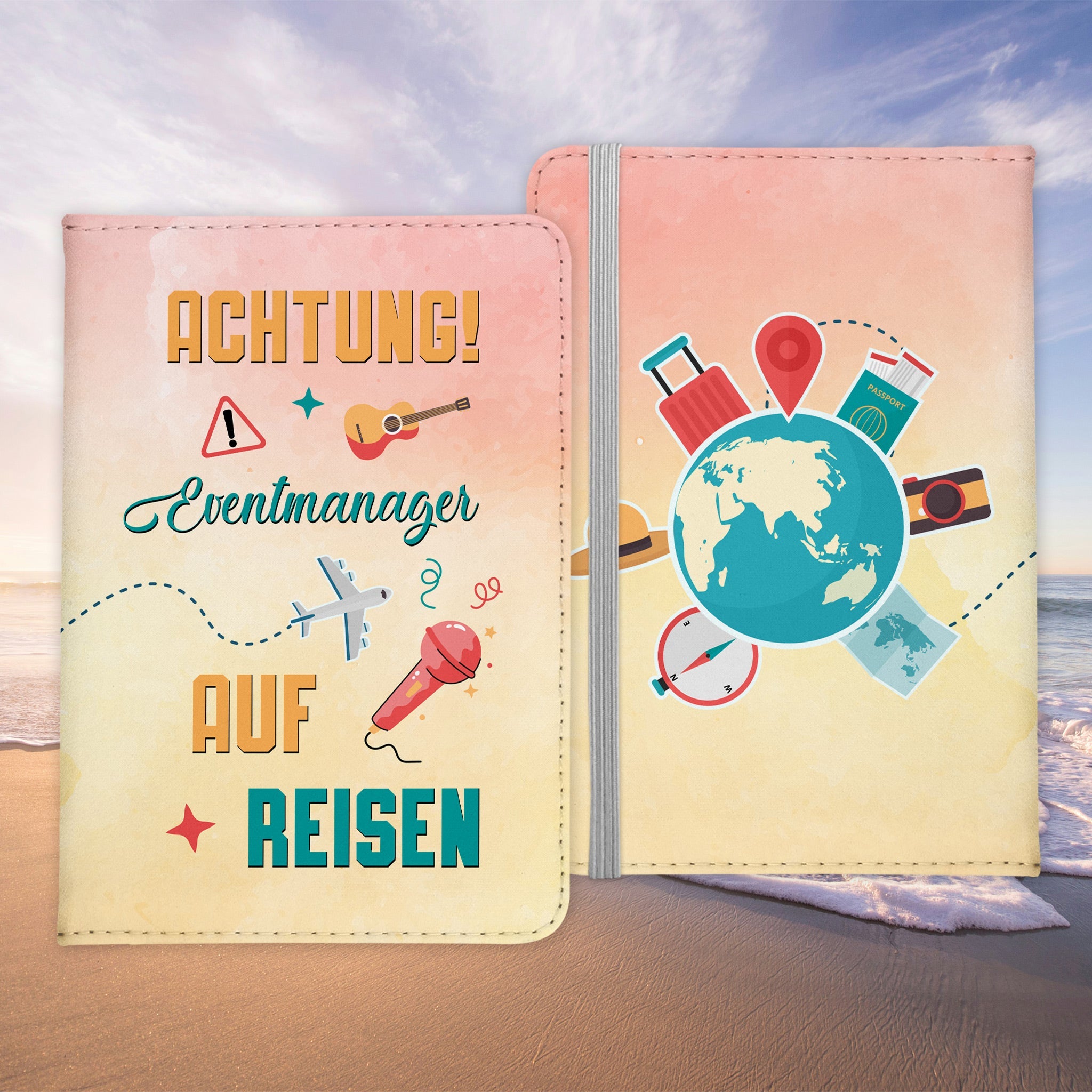 Eventmanager Geschenk Reisepasshülle Männer Reisen Pass Etui Cover Organizer Sommer Urlaub Gadgets Kunst-Leder Berufe Accessoire-Reisepass-Hülle-22Feels