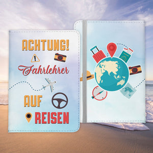 Fahrlehrer Geschenk Reisepasshülle Männer Reisen Pass Etui Cover Organizer Sommer Urlaub Gadgets Kunst-Leder Berufe Accessoire-Reisepass-Hülle-22Feels