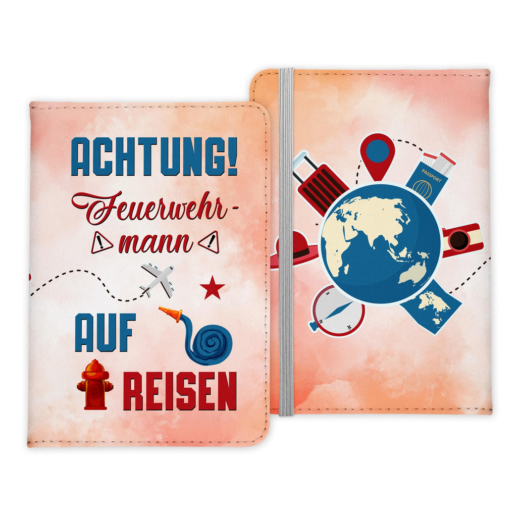 Feuerwehrmann Geschenk Reisepasshülle Männer Reisen Pass Etui Cover Organizer Sommer Urlaub Gadgets Kunst-Leder Berufe Accessoire-Reisepass-Hülle-22Feels