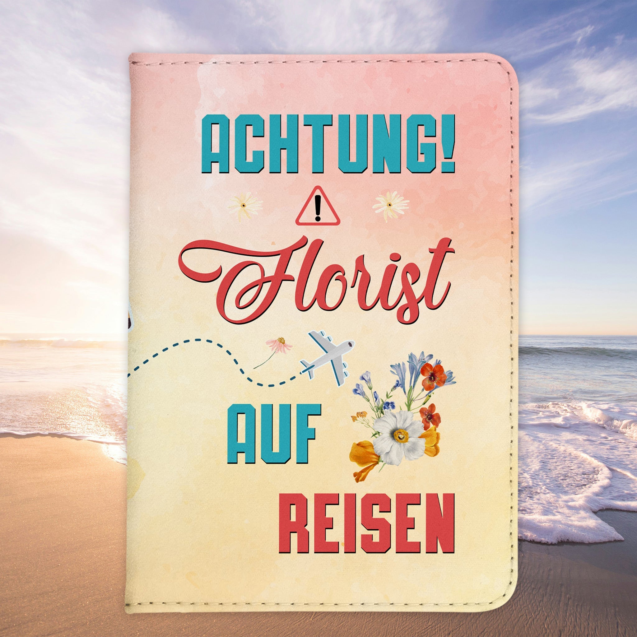 Florist Geschenk Reisepasshülle Männer Reisen Pass Etui Cover Organizer Sommer Urlaub Gadgets Kunst-Leder Berufe Accessoire-Reisepass-Hülle-22Feels