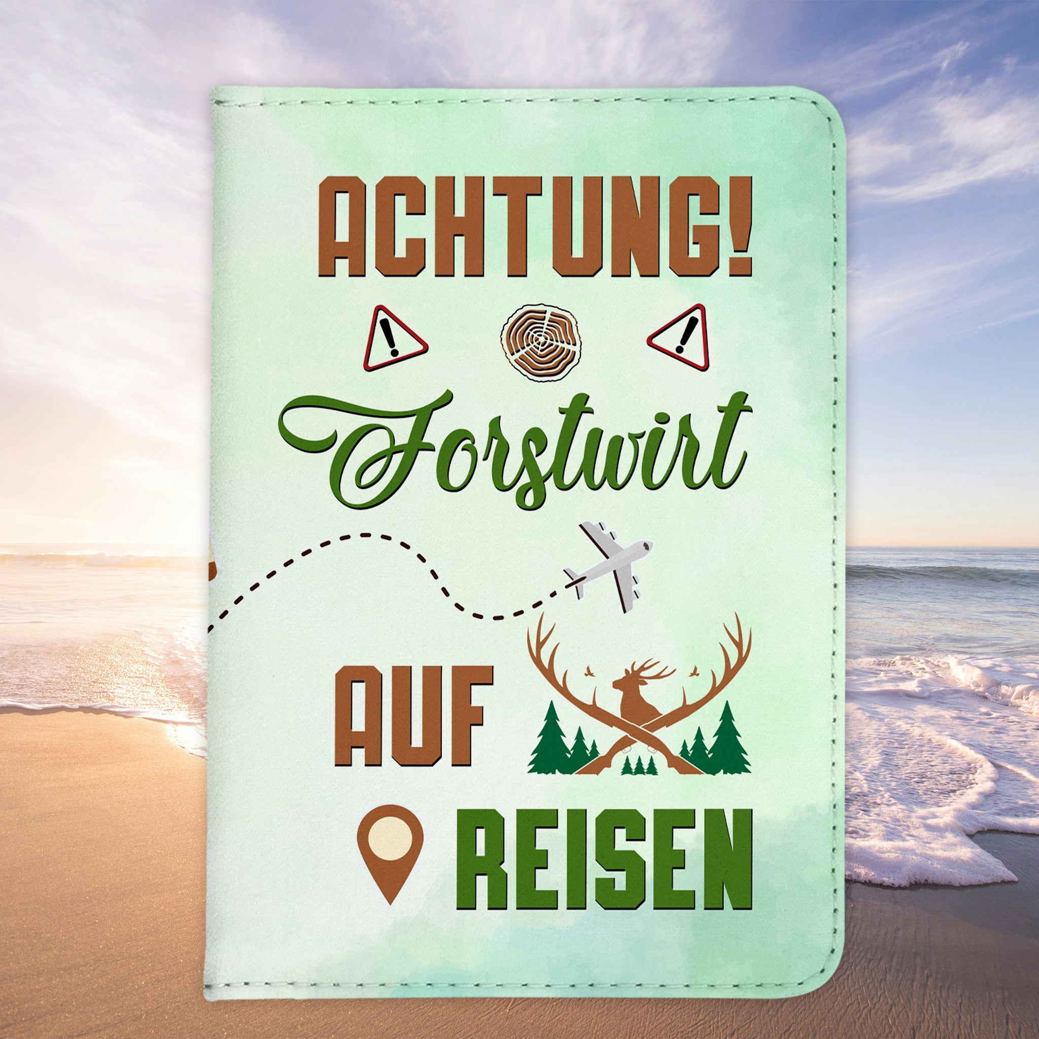 Forstwirt Geschenk Reisepasshülle Männer Reisen Pass Etui Cover Organizer Sommer Urlaub Gadgets Kunst-Leder Berufe Accessoire-Reisepass-Hülle-22Feels