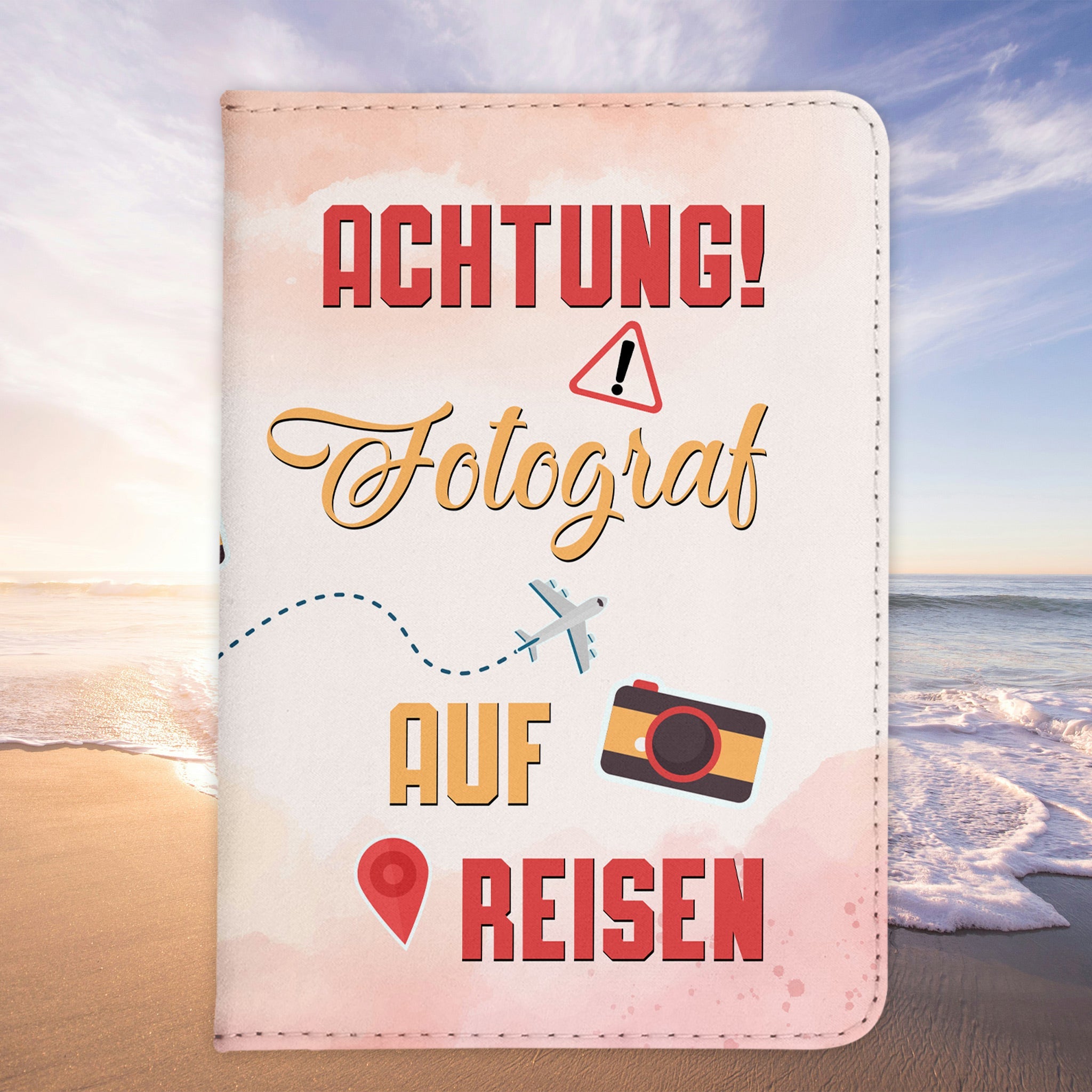 Fotograf Geschenk Reisepasshülle Männer Reisen Pass Etui Cover Organizer Sommer Urlaub Gadgets Kunst-Leder Berufe Accessoire-Reisepass-Hülle-22Feels