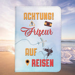 Friseur Geschenk Reisepasshülle Männer Reisen Pass Etui Cover Organizer Sommer Urlaub Gadgets Kunst-Leder Berufe Accessoire-Reisepass-Hülle-22Feels