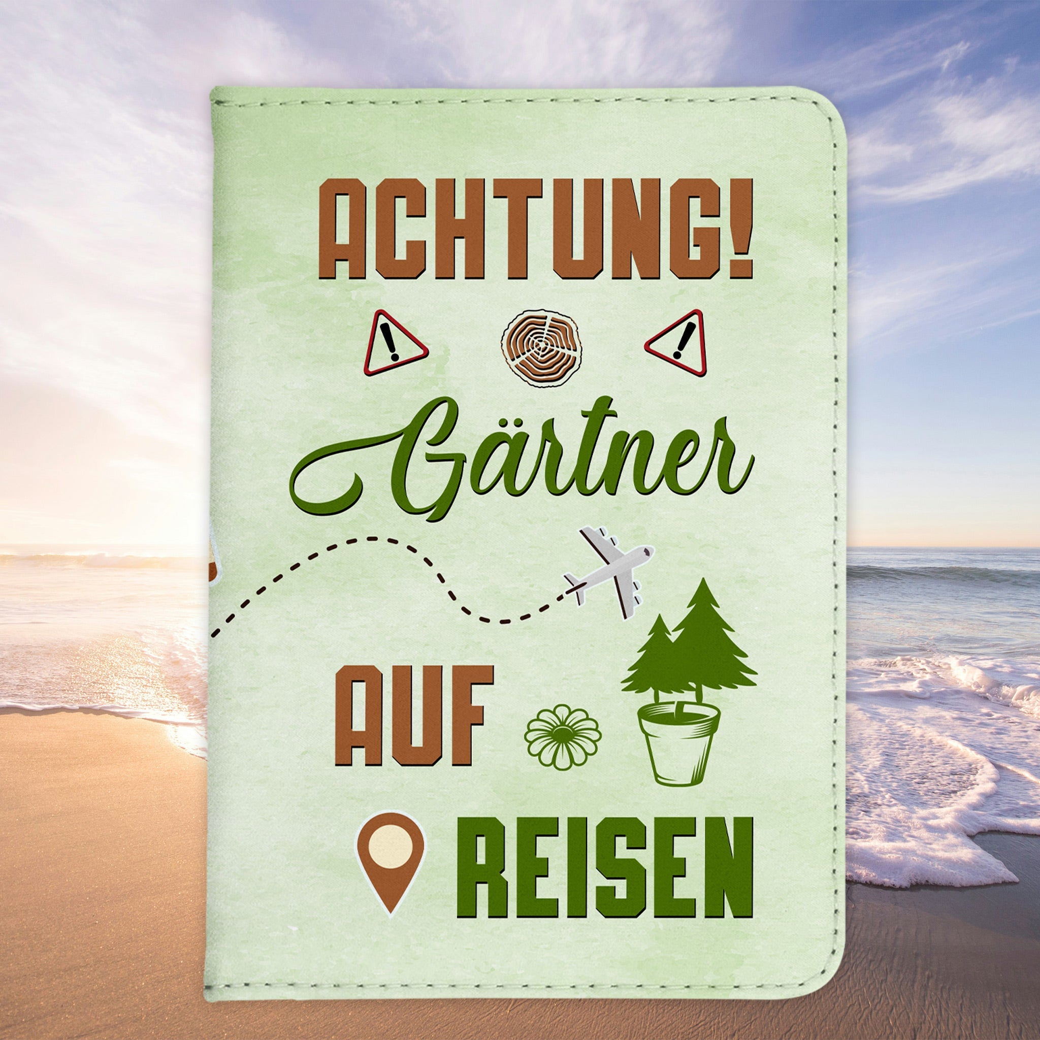 Gärtner Geschenk Reisepasshülle Männer Reisen Pass Etui Cover Organizer Sommer Urlaub Gadgets Kunst-Leder Berufe Accessoire-Reisepass-Hülle-22Feels