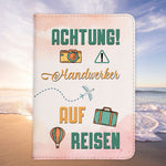 Handwerker Geschenk Reisepasshülle Männer Reisen Pass Etui Cover Organizer Sommer Urlaub Gadgets Kunst-Leder Berufe Accessoire-Reisepass-Hülle-22Feels