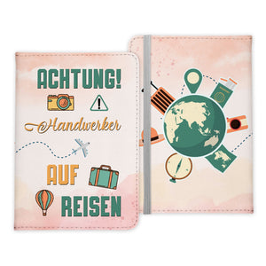 Handwerker Geschenk Reisepasshülle Männer Reisen Pass Etui Cover Organizer Sommer Urlaub Gadgets Kunst-Leder Berufe Accessoire-Reisepass-Hülle-22Feels