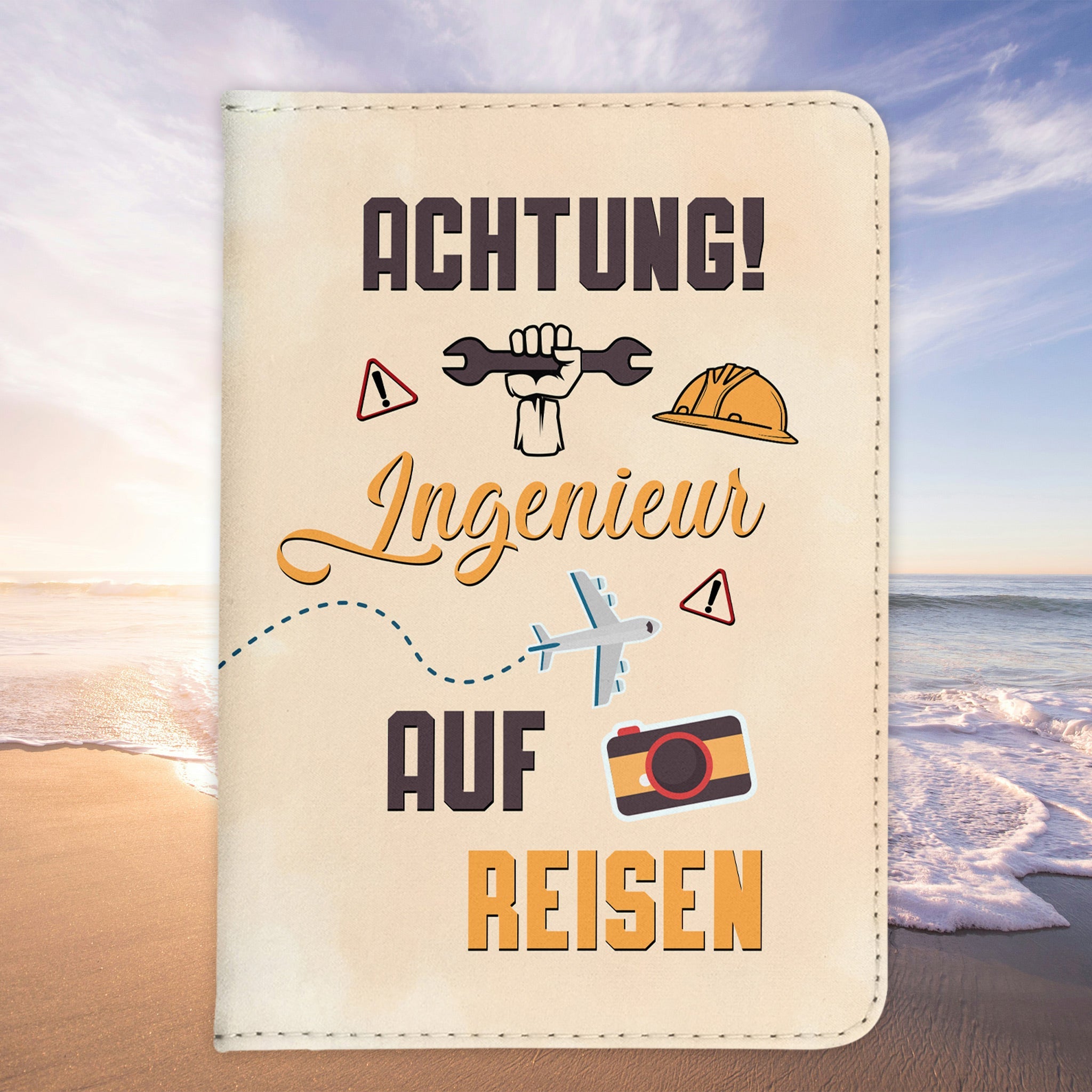 Ingenieur Geschenk Reisepasshülle Männer Reisen Pass Etui Cover Organizer Sommer Urlaub Gadgets Kunst-Leder Berufe Accessoire-Reisepass-Hülle-22Feels