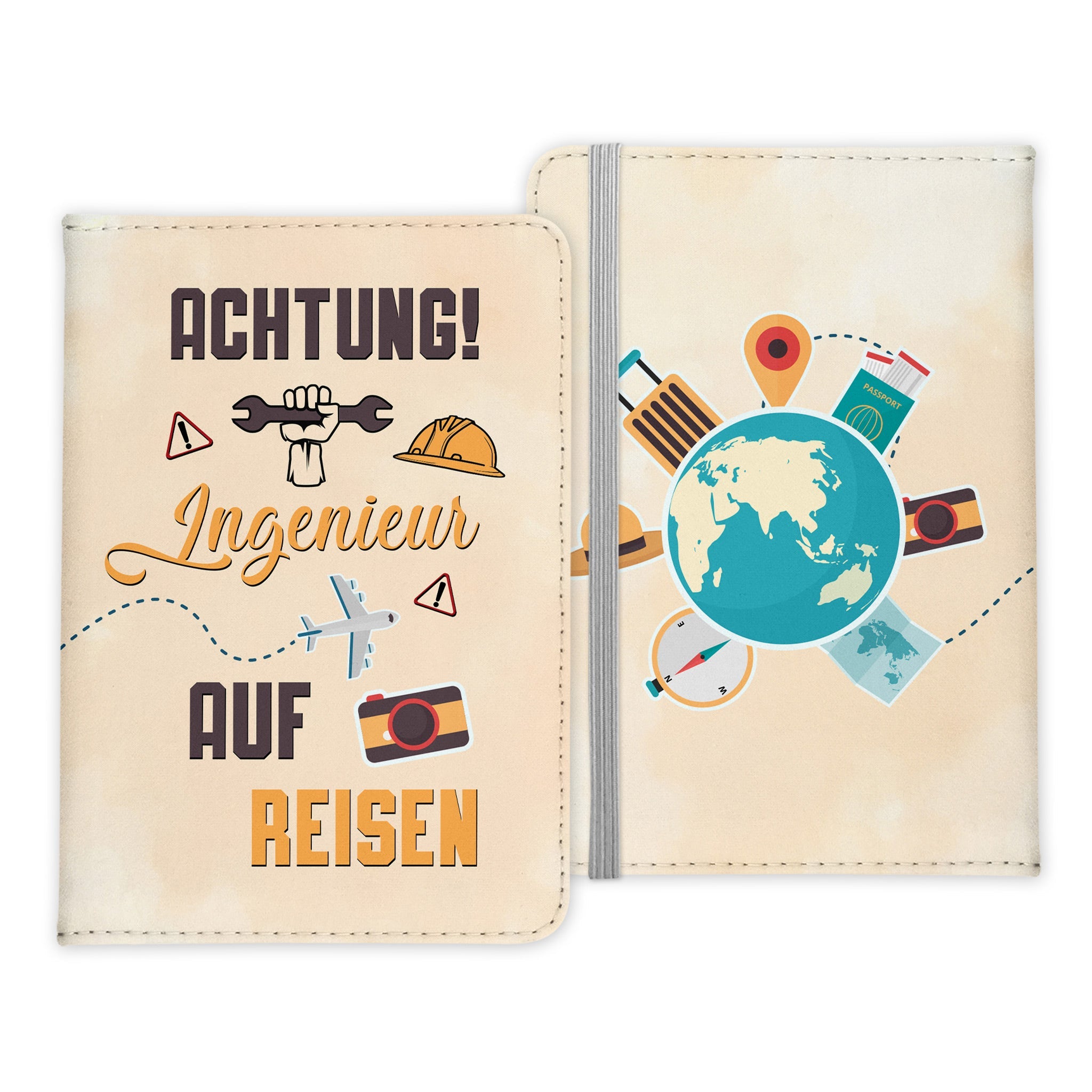 Ingenieur Geschenk Reisepasshülle Männer Reisen Pass Etui Cover Organizer Sommer Urlaub Gadgets Kunst-Leder Berufe Accessoire-Reisepass-Hülle-22Feels
