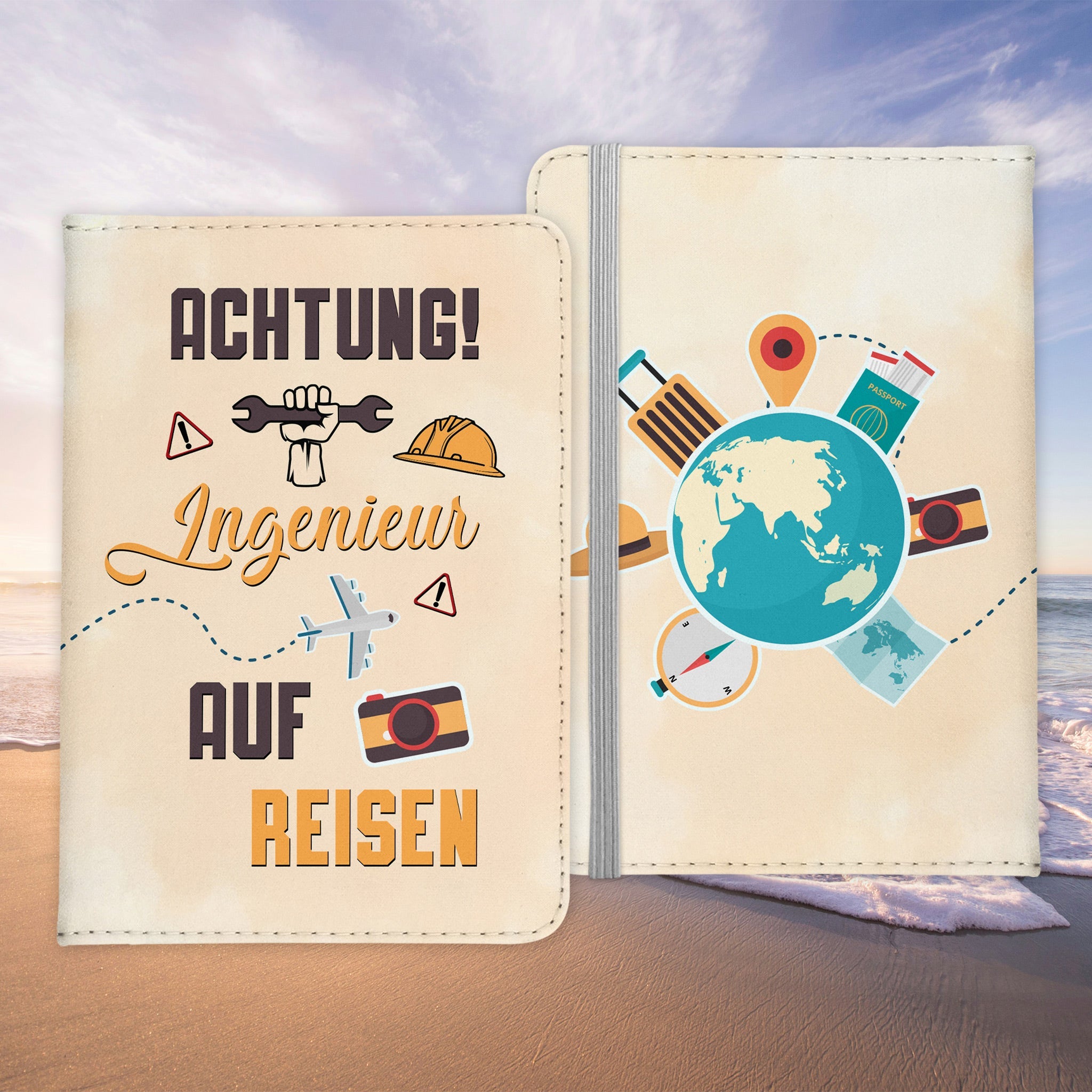 Ingenieur Geschenk Reisepasshülle Männer Reisen Pass Etui Cover Organizer Sommer Urlaub Gadgets Kunst-Leder Berufe Accessoire-Reisepass-Hülle-22Feels