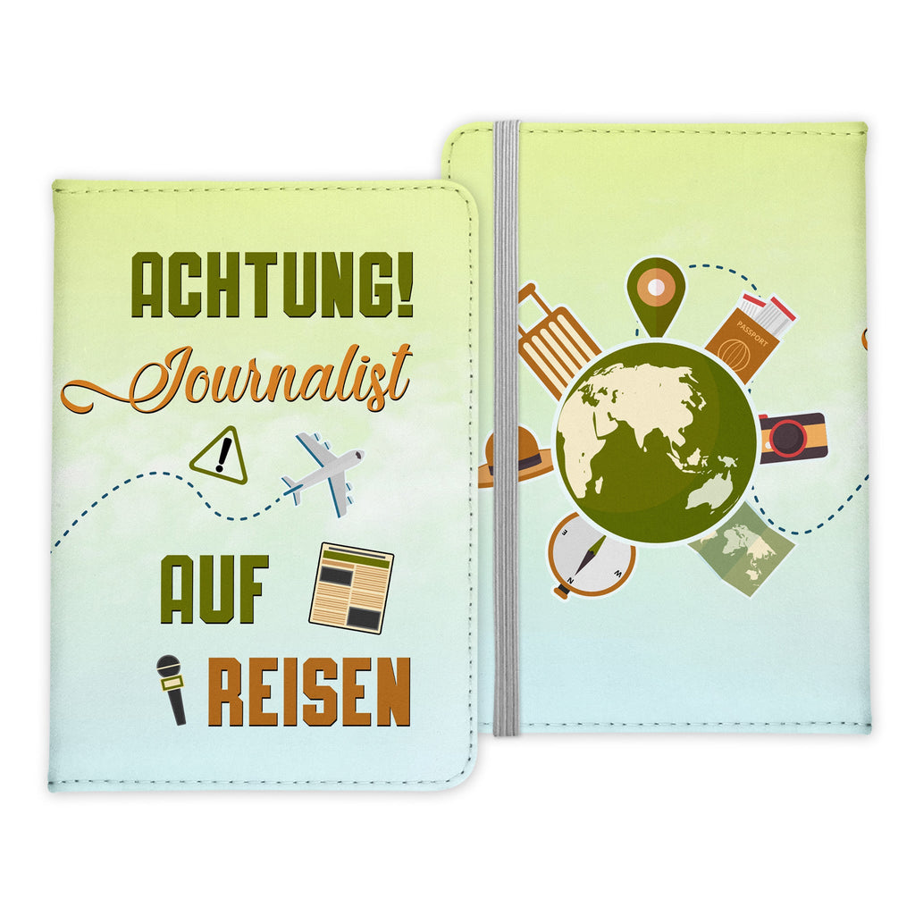 Journalist Geschenk Reisepasshülle Männer Reisen Pass Etui Cover Organizer Sommer Urlaub Gadgets Kunst-Leder Berufe Accessoire-Reisepass-Hülle-22Feels