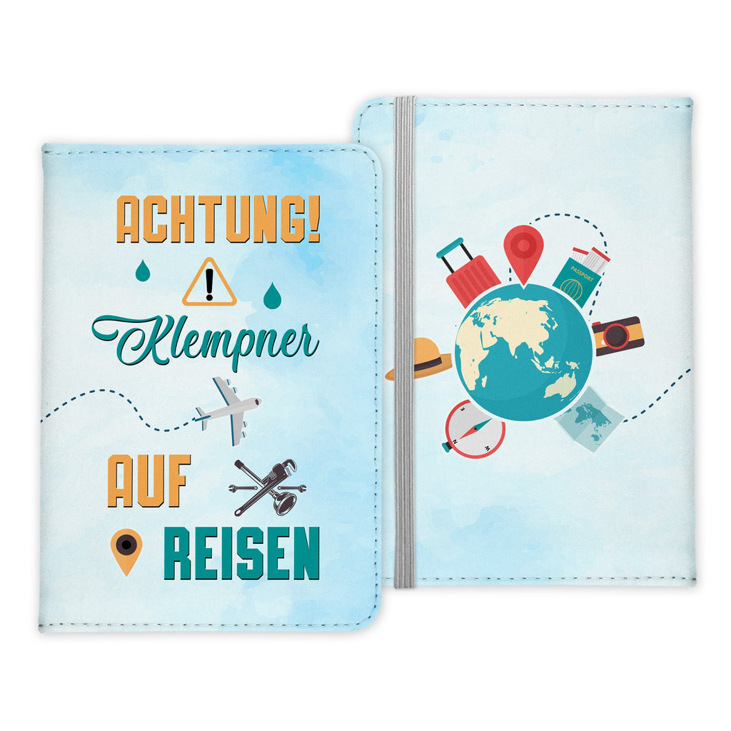 Klempner Geschenk Reisepasshülle Männer Reisen Pass Etui Cover Organizer Sommer Urlaub Gadgets Kunst-Leder Berufe Accessoire-Reisepass-Hülle-22Feels