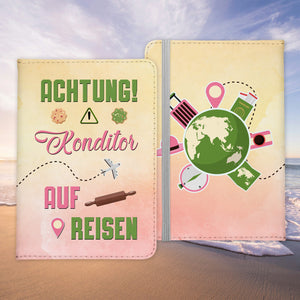 Konditor Geschenk Reisepasshülle Männer Reisen Pass Etui Cover Organizer Sommer Urlaub Gadgets Kunst-Leder Berufe Accessoire-Reisepass-Hülle-22Feels