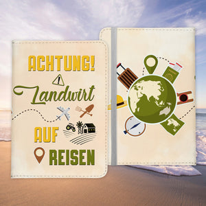Landwirt Geschenk Reisepasshülle Männer Reisen Pass Etui Cover Organizer Sommer Urlaub Gadgets Kunst-Leder Berufe Accessoire-Reisepass-Hülle-22Feels