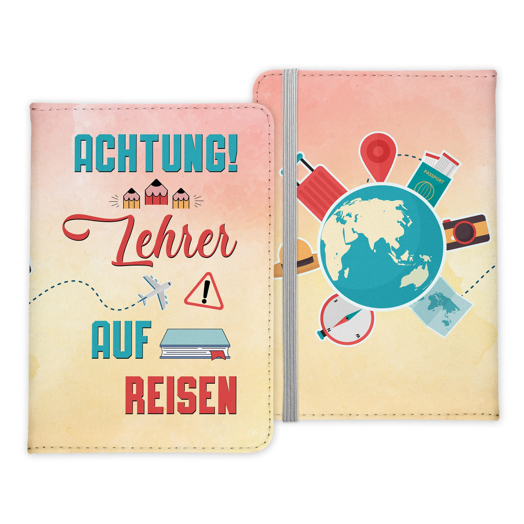 Lehrer Geschenk Reisepasshülle Männer Reisen Pass Etui Cover Organizer Sommer Urlaub Gadgets Kunst-Leder Berufe Accessoire-Reisepass-Hülle-22Feels