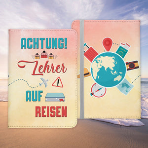 Lehrer Geschenk Reisepasshülle Männer Reisen Pass Etui Cover Organizer Sommer Urlaub Gadgets Kunst-Leder Berufe Accessoire-Reisepass-Hülle-22Feels