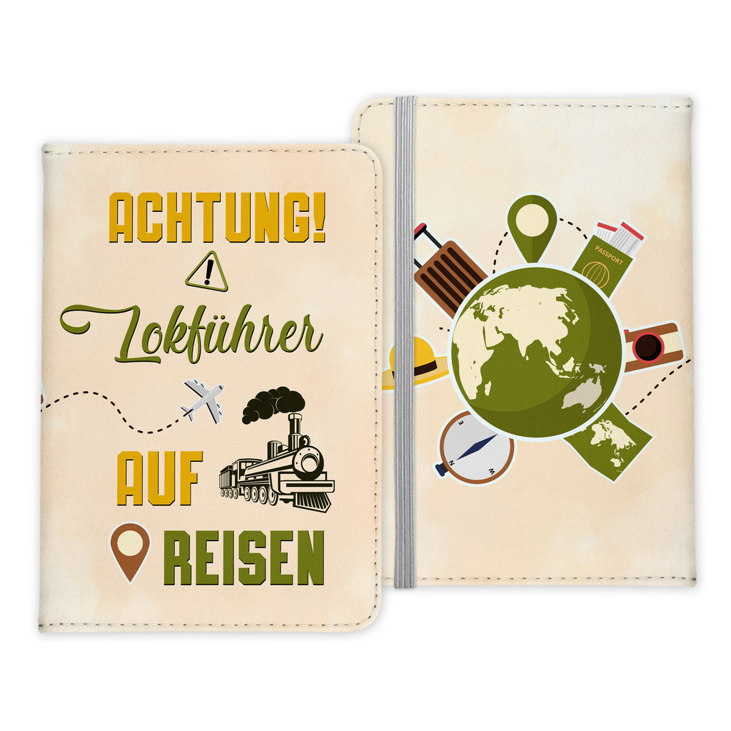 Lokführer Geschenk Reisepasshülle Männer Reisen Pass Etui Cover Organizer Sommer Urlaub Gadgets Kunst-Leder Berufe Accessoire-Reisepass-Hülle-22Feels