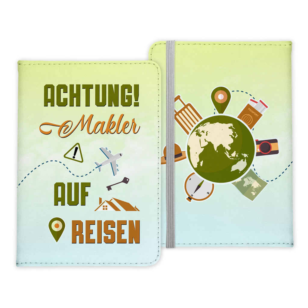 Makler Geschenk Reisepasshülle Männer Reisen Pass Etui Cover Organizer Sommer Urlaub Gadgets Kunst-Leder Berufe Accessoire-Reisepass-Hülle-22Feels