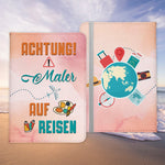 Maler Geschenk Reisepasshülle Männer Reisen Pass Etui Cover Organizer Sommer Urlaub Gadgets Kunst-Leder Berufe Accessoire-Reisepass-Hülle-22Feels
