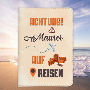 Maurer Geschenk Reisepasshülle Männer Reisen Pass Etui Cover Organizer Sommer Urlaub Gadgets Kunst-Leder Berufe Accessoire-Reisepass-Hülle-22Feels