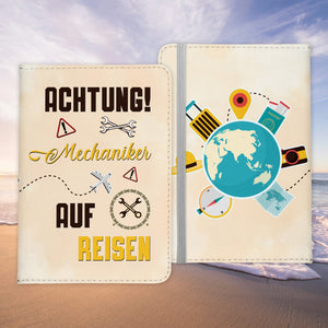 Mechaniker Geschenk Reisepasshülle Männer Reisen Pass Etui Cover Organizer Sommer Urlaub Gadgets Kunst-Leder Berufe Accessoire-Reisepass-Hülle-22Feels