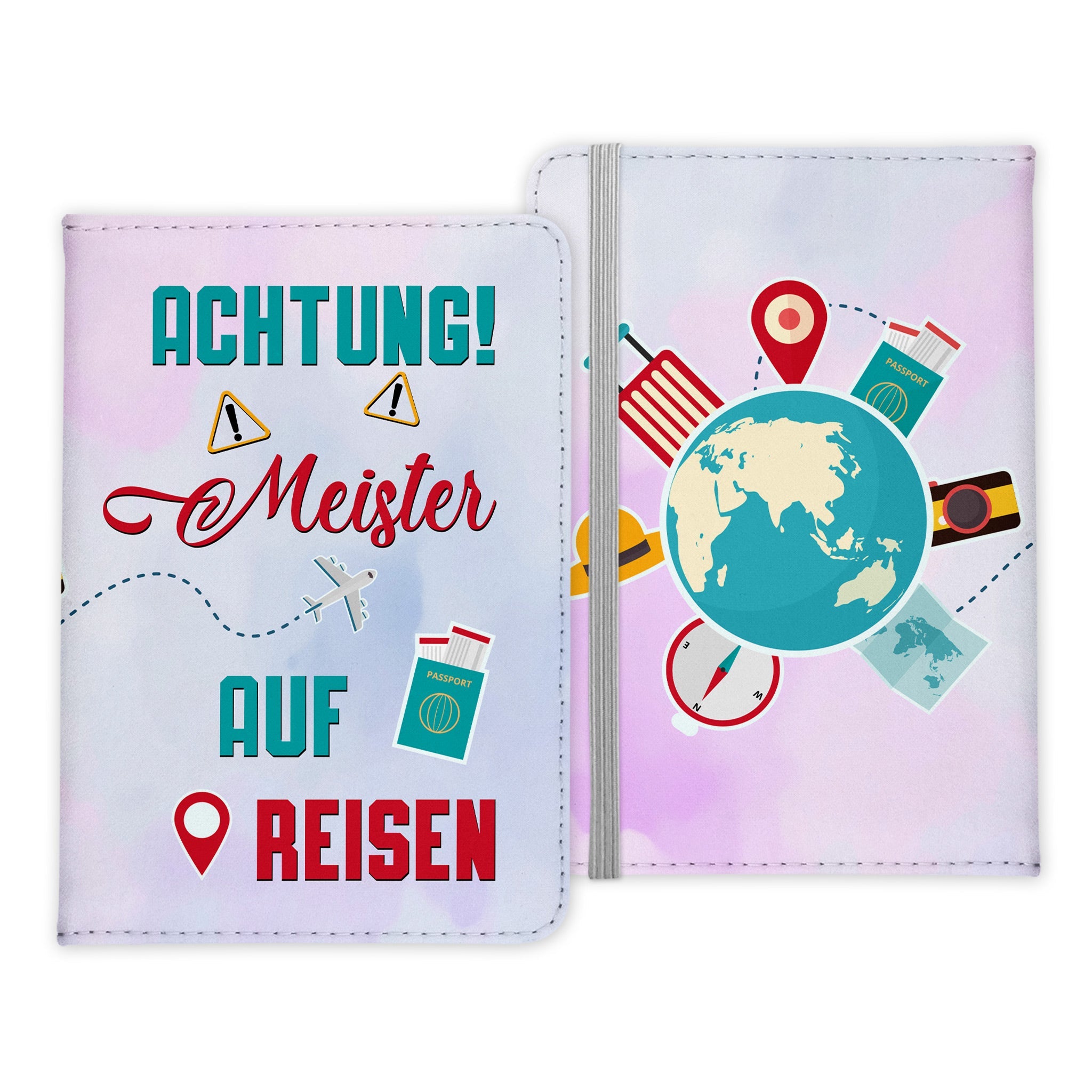 Meister Geschenk Reisepasshülle Männer Reisen Pass Etui Cover Organizer Sommer Urlaub Gadgets Kunst-Leder Berufe Accessoire-Reisepass-Hülle-22Feels